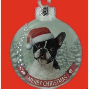 dog bulldogs  Ornament Santa Paws Bauble History & Heraldry Christmas